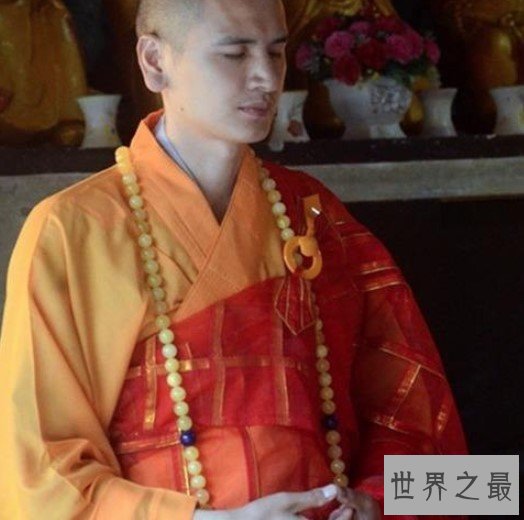 世界上最帅的和尚,生来便长了一张让人嫉妒的脸