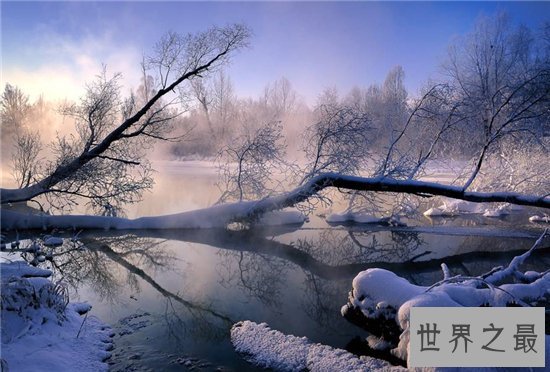 中国最冷的地方,根河零下58摄氏度的河水不会结冰
