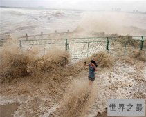 壮观！钱塘江大潮威力无穷，快来先睹为快