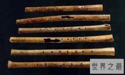 中国最古老的乐器是骨哨，新石器时代(9000年前)