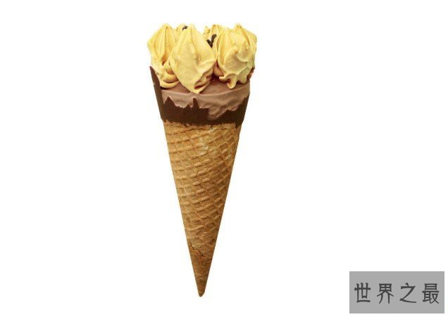世界十大冰淇淋蛋筒纪录(一),一个蛋筒中放置100个冰淇淋球