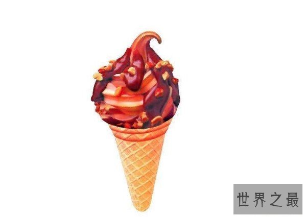 世界十大冰淇淋蛋筒纪录(一),一个蛋筒中放置100个冰淇淋球