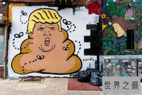 世界十大著名街头艺术作品,班克斯:间谍壁画排第一