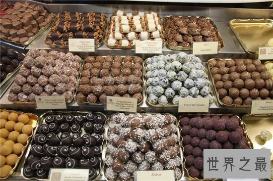 世界上十大巧克力产地,布鲁塞尔成为世界巧克力之都!