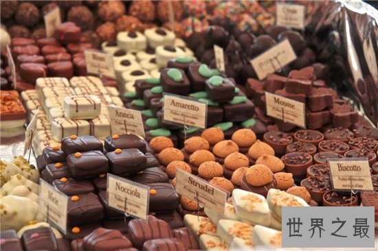 世界上十大巧克力产地,布鲁塞尔成为世界巧克力之都!