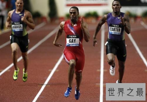 十大最快男子100米短跑运动员,第一个绝对认识。