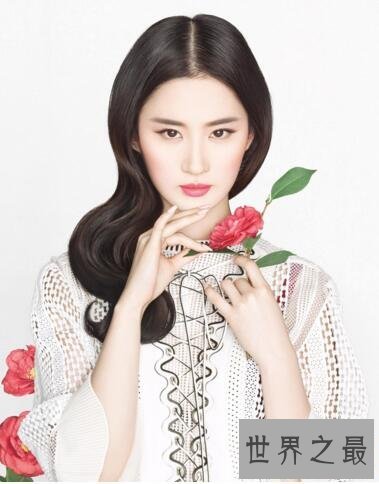 中国十大气质美女,刘亦菲范冰冰倒数(第一给了她)