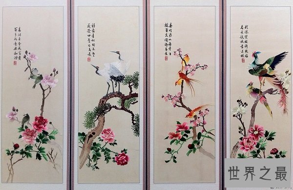 中国四大名绣是指，苏绣/湘绣/蜀绣/粤绣(解析区别)