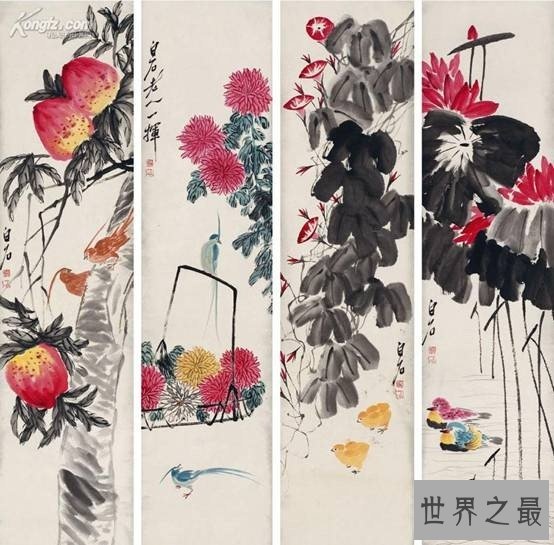 齐白石十幅最贵的画,总价超过10个亿
