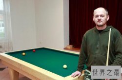 捷克神人造火柴台球桌，185万根火柴创世界纪录