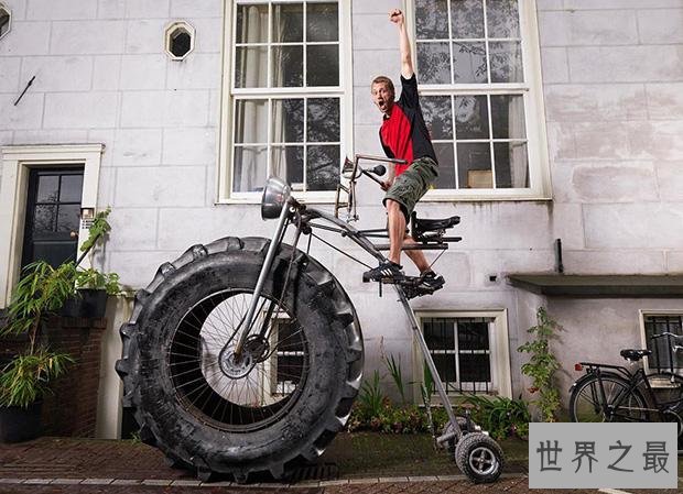 世界上最重的自行车，重达860公斤(长5.04米)