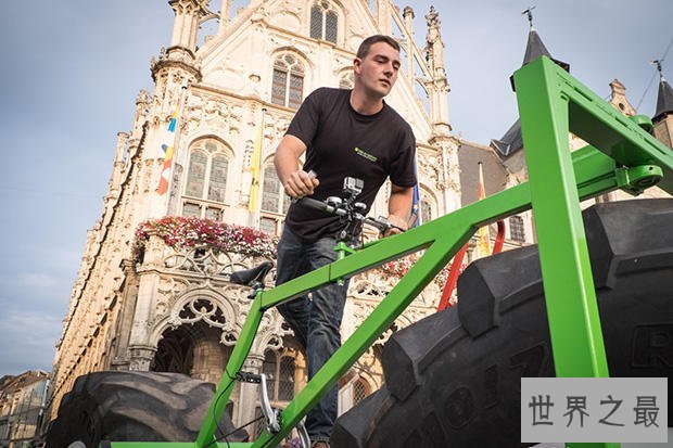 世界上最重的自行车，重达860公斤(长5.04米)