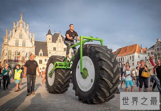 世界上最重的自行车，重达860公斤(长5.04米)