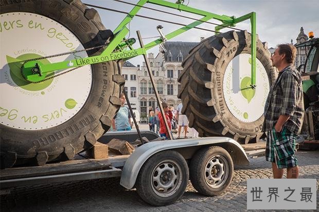 世界上最重的自行车，重达860公斤(长5.04米)