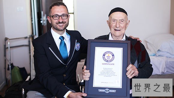 目前在世最长寿的男性,112岁(经历过两次世界大战)