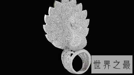 一枚镶嵌最多钻石的戒指，3827颗
