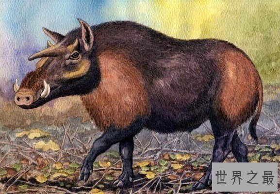 洪荒时代能与恐龙对抗的猪,后因智商太低被灭绝