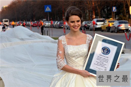 世界上最长的婚纱，你心中的婚纱有多长