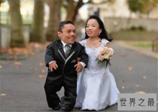 世界上最矮的夫妻,两人身高加起来不到一米八
