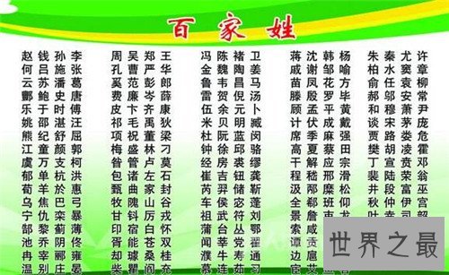 百家姓大全以及来源介绍，姓氏对于传统思想的含义