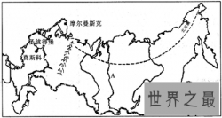 世界上面积最大的国家的地图-俄罗斯地图