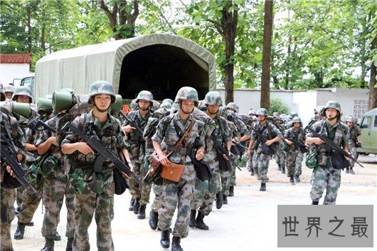 解放军五大战区排名,中部战区兵力为总兵力的四分之一