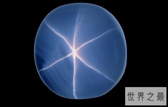 世界第二大星光蓝宝石，印度之星(重563.35克拉)