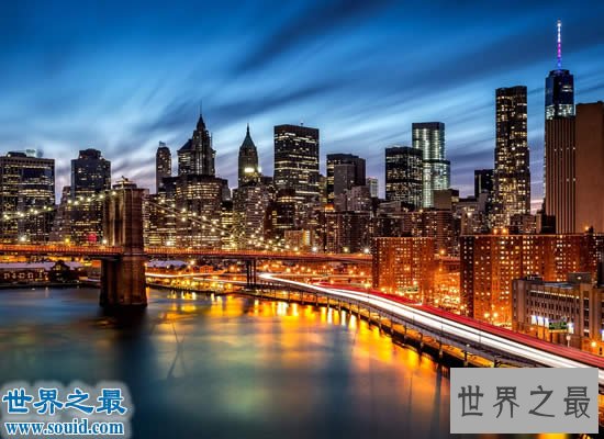 美国城市排名,纽约排第一(GDP高达2.81万亿)