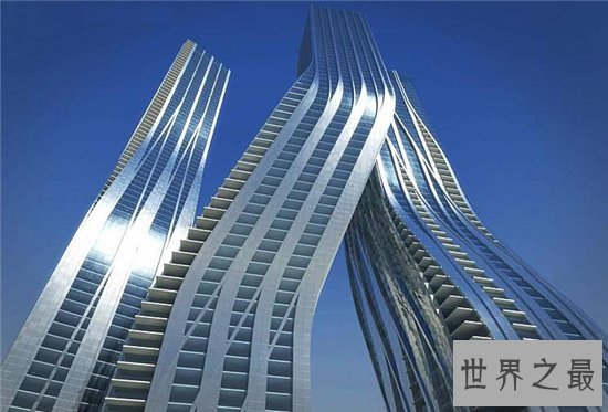 迪拜风中烛火大厦由多个建筑物组成,堪称最完美建筑