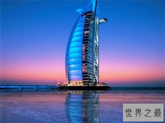 迪拜帆船酒店超级豪华,具有伊斯兰风情的七星级酒店