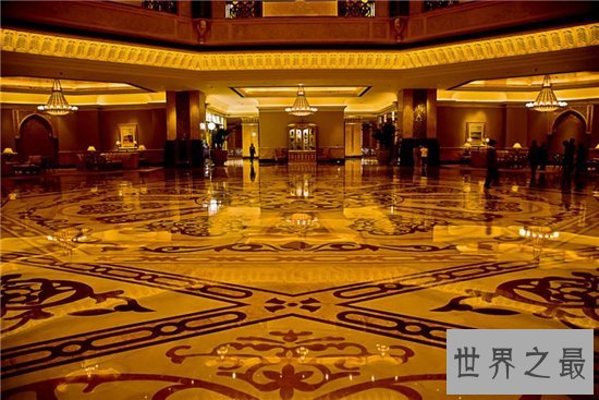 阿布扎比皇宫酒店,入住的人都感觉自己是皇帝