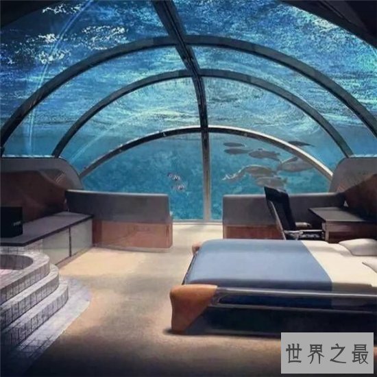 迪拜水下酒店是世界上最豪华的酒店,不会受海啸影响