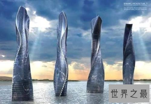 迪拜十大最疯狂的建筑,迪拜风中烛火大厦最风骚(会跳舞的大楼)