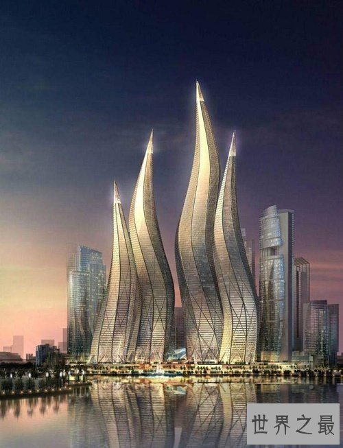 迪拜十大最疯狂的建筑,迪拜风中烛火大厦最风骚（会跳舞的大楼）