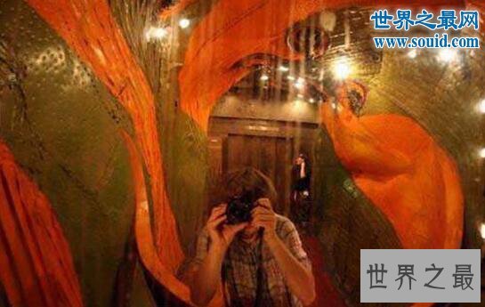 世界上最奇特的电梯,建在巨型鱼缸中的电梯