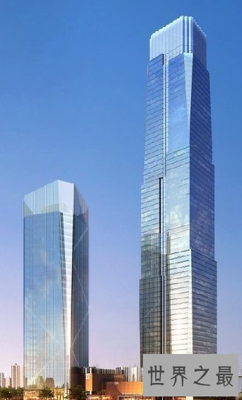 长沙最高楼及排名,长沙国金中心(452米)