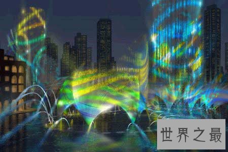 世界上最大的音乐喷泉,迪拜音乐喷泉(组图)