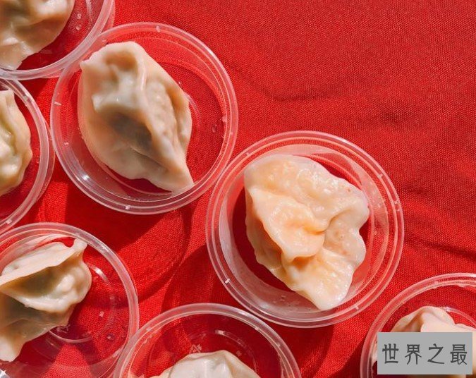 世界上面积最大的饺子拼图,排满了至少7000多个饺子