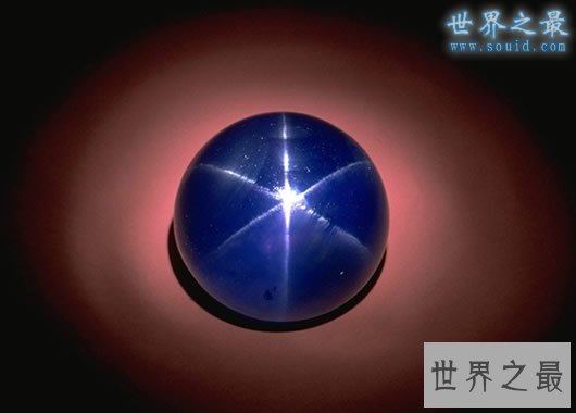 世界上最大的蓝宝石,亚当之星(重达1405克拉)