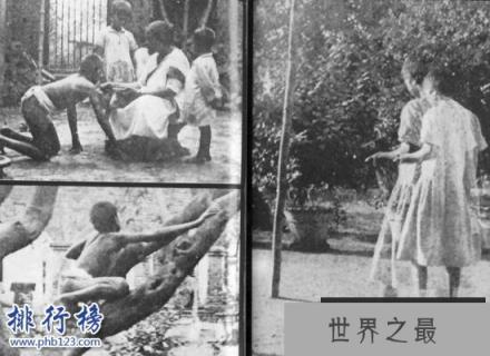 世界上最著名的兽孩:狼女卡玛拉 不穿衣服和猫狗为伴