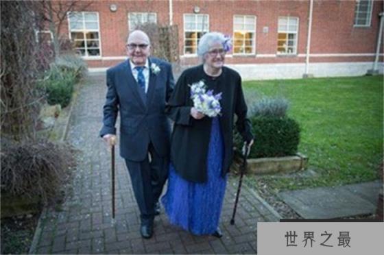 世界上最老的新婚夫妇 年龄加起来快188岁(英国夫妇)