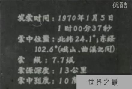 【云南通海大地震为什么保密】很少有人知道的通海大地震究竟死了多少人