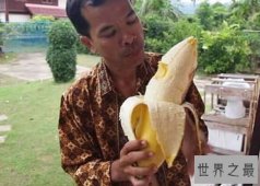 世界上最大的香蕉4人才能吃完，香蕉界的巨无霸（重4斤、长30厘米）