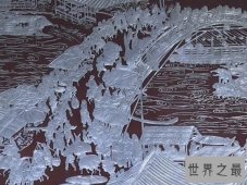 世界上最长的易拉罐版《清明上河图》，长达28米（6000个易拉罐）