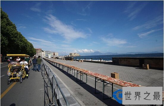 世界之最世界上最大的披萨长达1595米