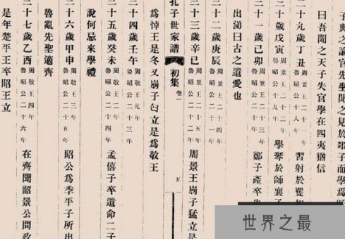 孔子家谱是世界上最长的家谱 至今已繁衍有82代