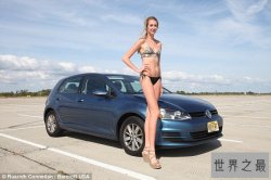 世界上最长腿小姐：美国美女腿长1.25米(身高2米以下的男人没戏)