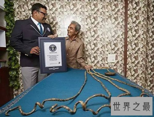 世界上最长的指甲,指甲全长9.1米（64年从未剪过）