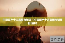 中国国产十大品牌电饭煲（中国国产十大品牌电饭煲排行榜）