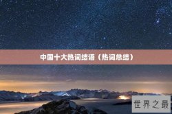 中国十大热词结语（热词总结）